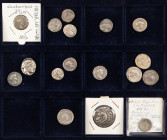 Ancient coins in lots - Miscellaneous coinage - A nice collection of ancient silver coins: 10 Denarii incl. 2 x Republican, Marcus Aurelius, Septimius...