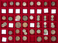 Ancient coins in lots - Miscellaneous coinage - A mixed small collection of ancient coinage: 7 Roman Denarii (4 x Republic, Septimius Severus, Traianu...