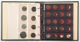 Ancient coins in lots - Miscellaneous coinage - A mixed lot mainly ancient coins: 6 Chinese cash coins, 8 replica's of Roman bronzes, a Roman Republic...