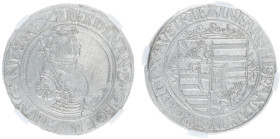 Austria - Empire - Ferdinand I (1521-1564) - Taler nd. (1530-35), Joachimstal, mint mark Chalice both sides, mm. Klaus Kraus (Dav.8038, Voglh.32-III, ...
