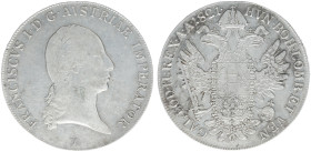 Austria - Empire - Franz II (1792-1835) - Taler 1821-V, Venice (KM2162, Her.340, ANK62) - Obv: Laureate bust right / Rev: Crowned double headed imperi...