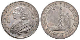 Belgium - Medals & Tokens - 1764 - Liege, medal ('jeton') 'Prince Évêque Charles d'Oultremont' by P.J. Jacoby (de Coster 828, Dengis J.14-02) - Obv. B...