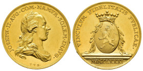 Belgium - Medals & Tokens - 1781 - Namen, medal ('jeton') 'Inauguration de Joseph II Comte de Namur' by T. van Berckel (Kenis 300) - Obv. Bust right /...