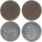 Belgium - Medals & Tokens - 1790 - Flanders, medal ('jeton') Liberty proclaimed by the States of Flanders' by T. van Berckel - Obv. Ten lines of text ...