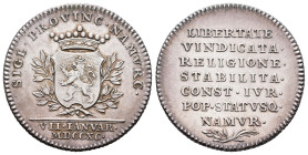 Belgium - Medals & Tokens - 1790 - Namen, medal ('jeton') 'Retour de la liberté' by T. van Berckel (de Coster 907, Baurin 101) - Obv. Crowned coat of ...