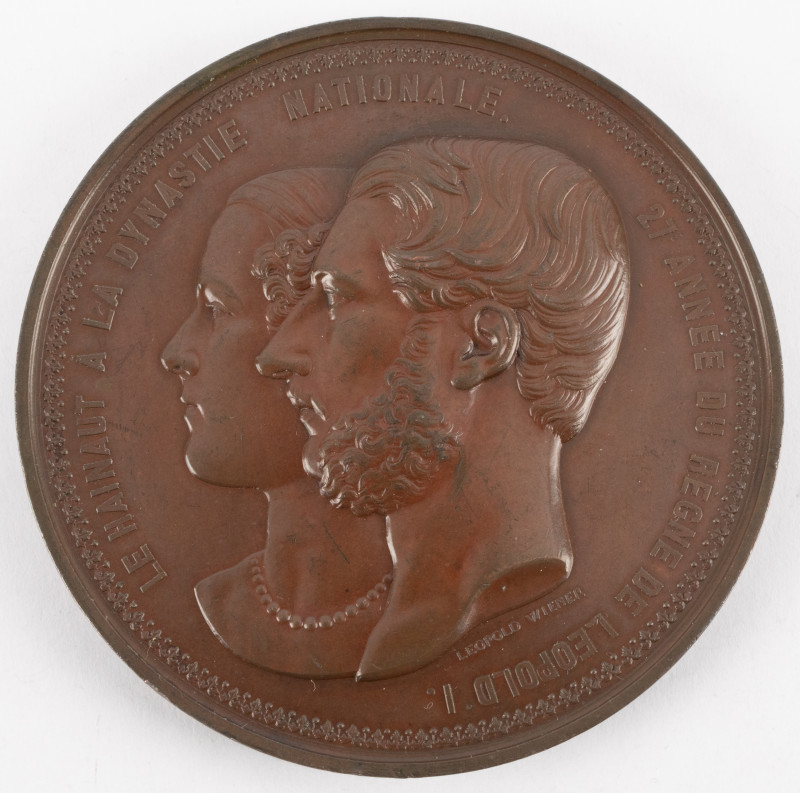 Belgium - Medals & Tokens - 1859 - Medal 'Naissance du Comte de Hainaut' by L. W...