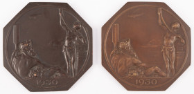 Belgium - Medals & Tokens - 1930 - Medal 'Wereldtentoonstelling Antwerpen - koloniën, scheepvaart en Vlaamsche kunst' by J. Dupon - Obv. Congolese wit...