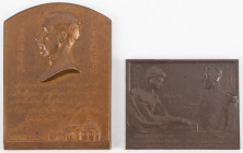 Belgium - Medals & Tokens - ND (1935) - Interesting plaquette 'Ordination of Lou Tseng-Tsiang as père Pierre-Célestin' by E. Salu - Portrait of King A...