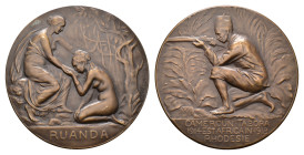 Belgian Congo - Medals & Tokens - 1926 - Medal 'Campagnes de la Force Publique en 1914-1918' by J. Witterwulghe by Issue of Les Amis de la Médaille d'...