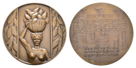 Belgian Congo - Medals & Tokens - nd. (after 1930) - Medal 'Office International du Cacao et du Chocolat' by J. Witterwulghe (VanCraen.163) - Obv: Nud...