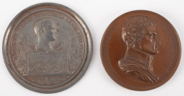 France - Medals, Tokens & Jetons - 1800 (An 8) - Medal 'Battle of Marengo' by J.-P. Montagny - Obv. Bust Napoleon right - Rev. Tableau of the battle, ...
