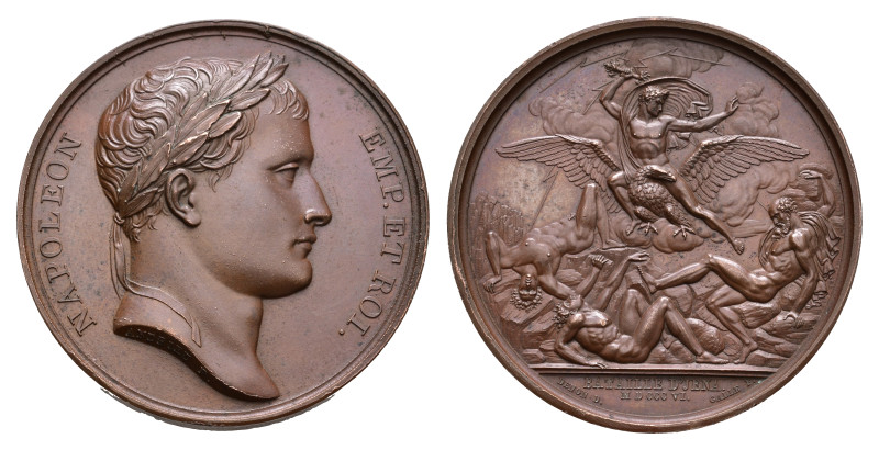 France - Medals, Tokens & Jetons - 1806 - Medal 'Battaille d'Jena' by Andrieu & ...