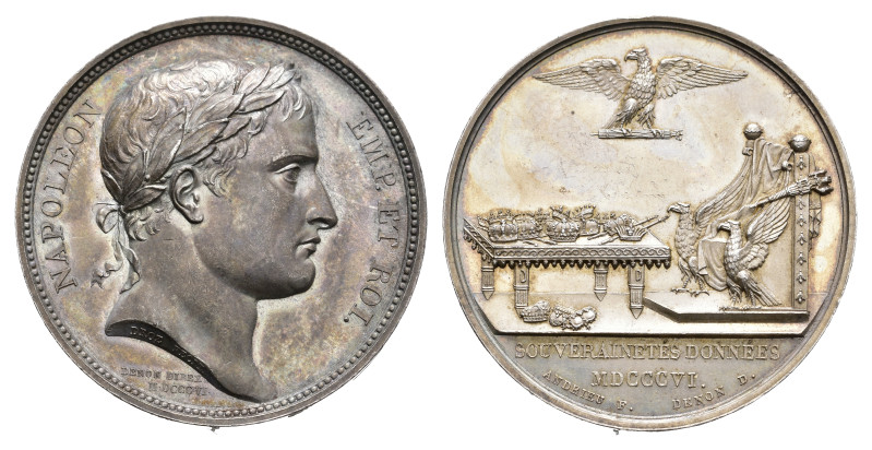France - Medals, Tokens & Jetons - 1806 - Medal 'Sovereignties granted by Napole...