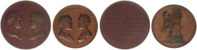 France - Medals, Tokens & Jetons - 1810 - Medal 'Mariage de Napoleon et Marie-Louise d'Autrich' by I. Schmidt - Obv. Portraits Napoleon and Maria-Loui...