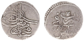 Georgia - Mahmud I (1730-1754) - Abbasi AH1143, Tiflis (Tbilisi) mint (KM22, Dam.24TF-G1) - Obv: Toughra / Rev: Mint, year - 5.37g. - VF for type, sli...