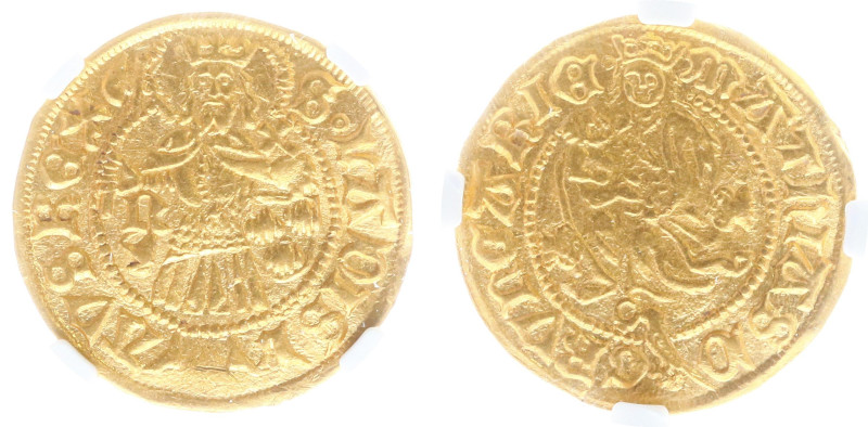 Hungary - Matthias Corvinus (1458-1490) - Goldgulden nd. (1476-85), Nagybanya, m...