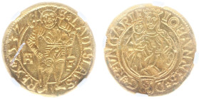 Hungary - John I Zapolya (1526-1540) - Goldgulden 1532, Kolozsvar (Klausenburg) mint, mm. Deak Ferenc (Lengyel150/6, Pohl N8-1, EH.688, Husz.867, Fr.4...