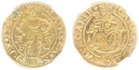 Hungary - John I Zapolya (1526-1540) - Goldgulden 1540, Nagyszeben (Hermannstadt) mint, mm. Gyorgy Frater (Lengyel158/B, Pohl N15-2, EH.--, Husz.--, F...