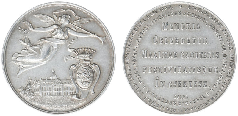 Hungary - Medals & Tokens - ND (1901) - Medal 'Charity Day of Cseklész' - Obv. A...