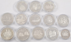 Coins world in boxes - Africa - Small lot of Togo and Benin, all coins depicting ships. Total: 13 pcs.