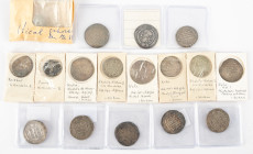 Coins world in boxes - Arabian Empires - Arabian dynasties, group of Umayyad and Abassid AR Dirhams incl. Basra AH125, 144; Ifriqiyat AH155; Jayy AH16...