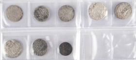 Coins world in boxes - Arabian Empires - Seljuqs of Rum. Ala ad-Din Kayqubad I b. Kaykhusraw (AH616-634) AR dirham; Izz ad-Din Kayka'us II b. Kaykhusr...