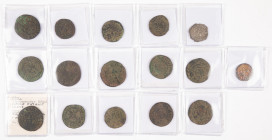 Coins world in boxes - Armenia Kingdom of Cilicia - Cilician Armenia, Levon I AR tram (2.81g.) (Bed.551,) and AE tank (2) (Bed.696, 706); Hethum I, AR...