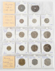 Coins world in boxes - Belgian Congo - Small lot with coins Congo Free State, Belgian Congo and Ruanda-Urundi on album sheet incl. 10 Centimes 1894