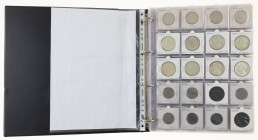 Coins world in boxes - Belgium - Album with Belgian coins sorted after date 1934-1993, many silver