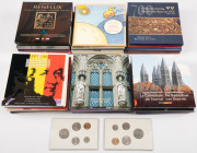 Coins world in boxes - Belgium - Box with Euro sets Belgium and Benelux, approx. 45 pcs., added a couple of sets before Euro