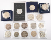 Coins world in boxes - Belgium - Small box with Belgian modern coins, mainly silver, approx. 17 pcs.