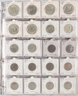 Coins world in boxes - Belgium - Album with Belgian coins sorted after date 1950-1993, with silver and some proof