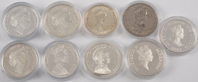Coins world in boxes - Channel Islands - Various commemorative coins and medals, all themed 'Ships'. A.o. Alderney, Gibraltar, Guernsey JerseyTotal: 9...