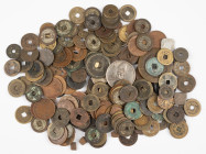 Coins world in boxes - China - Mixed lot of appr. 75 coins, mostly from Qing and Early Republican China, some Northern Song Dynasty, 19th century Japa...