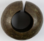 Coins world in boxes - Congo - Democratic Republic - Ekonda tribe, Large size Bakonga. Mbole people use these copper legbans in marriage transactions....