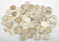 Coins world in boxes - Czechoslovakia - Lot with many silver UNC and some Proof coins of Czechoslovakia , mainly 50 & 100 Korun