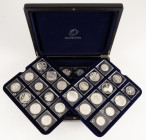 Coins world in boxes - Euro's - Collection with commemorative silver Euro coins incl. Austria, Belgium, Germany, France, Spain, Netherlands, Finland, ...