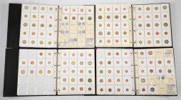 Coins world in boxes - Euro's - Box with collection Euro coins in 4 albums sorted after country and year