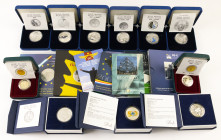 Coins world in boxes - Euro's - Attractive lot with Belgian Euro coins incl. 10 Euro 2003, 2005, 2006, 5 Euro 2008 (The Smurfs - 3 pcs.), 2 Euro 2007,...