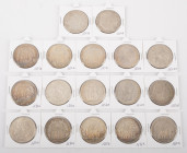 Coins world in boxes - France - Nice lot of 5 francs coins - type Napoleon III, Céres et Hercule - some better dates - average good VF/XF - 17 pcs