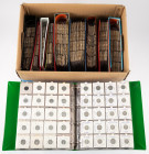 Coins world in big boxes - cannot be shipped - Miscellaneous - Moving box with collection World coins sorted after letter (A-B) incl. Angola, Aruba, A...