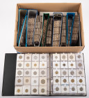 Coins world in big boxes - cannot be shipped - Miscellaneous - Moving box with collection World coins (L-M-N-O-Q) incl. Maldive, Malta, Malaya, Mexico...