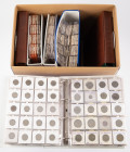 Coins world in big boxes - cannot be shipped - Miscellaneous - Moving box with 5 albums World coins starting from 18th century incl. Switzerland (with...