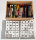 Coins world in big boxes - cannot be shipped - Miscellaneous - Moving box with collection World coins (D-E-F-H) incl. Denmark, Dijbouti, Danzig, Egypt...