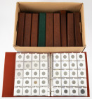 Coins world in big boxes - cannot be shipped - Miscellaneous - Moving box with 9 albums World coins incl. Spain, Sweden, Italy, Czechoslovakia, Malta,...