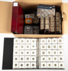 Coins world in big boxes - cannot be shipped - Miscellaneous - Moving box with World coins in albums incl. Netherlands (with silver), Great Britain, B...