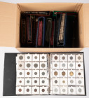 Coins world in big boxes - cannot be shipped - Miscellaneous - Moving box with 12 albums World coins incl. USA, Great Britain, Canada, Netherlands, Is...