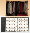 Coins world in big boxes - cannot be shipped - Miscellaneous - Moving box with World coins in 15 albums incl. Germany, Belgium, France, USA, Netherlan...