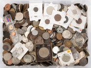 Coins world in big boxes - cannot be shipped - Kilos - Box with World coins incl. Germany, Netherland Indies, India, Belgium, Costa Rica, Thailand, Me...