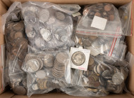 Coins world in big boxes - cannot be shipped - Kilos - Box with World coins incl. France, Sweden, Belgium, Slovenia, Switzerland, Greece, Germany, etc...